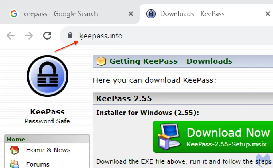 图片[2]-谷歌优先展示的 KeePass 官网是冒牌货，定向至恶意软件-孤勇者社区